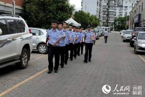 治安巡逻。（供图）